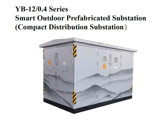 Substation préfabriquée extérieure intelligente (substation de distribution compacte) 12-40,5 KV